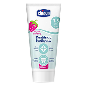 Зубна паста з фтором Chicco Полуниця 1-5 років