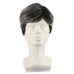 Перука чоловіча коротка чорна із сивиною VC Men 3571 / MW002A, фото 2