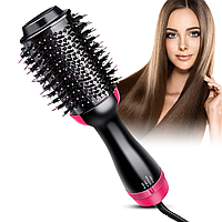 Фен щетка расчёска 3в1 One step Hair Dryer 1000 Вт 3 режима выпрямитель для укладки волос стайлер(Гарантия 12м