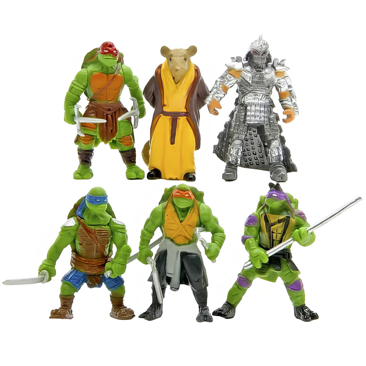 Набір фігурок 6в1 Черепашки Ніндзя, 5см - TMNT