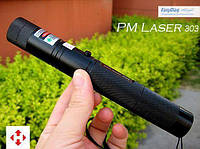 Лазерна указка зелений лазер Laser 303 green з насадкою. Гарантія 12 м