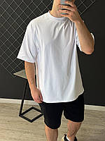 Футболка оверсайз хлопок унисекс, Мужская футболка белая oversize модная повседневная высококачественная