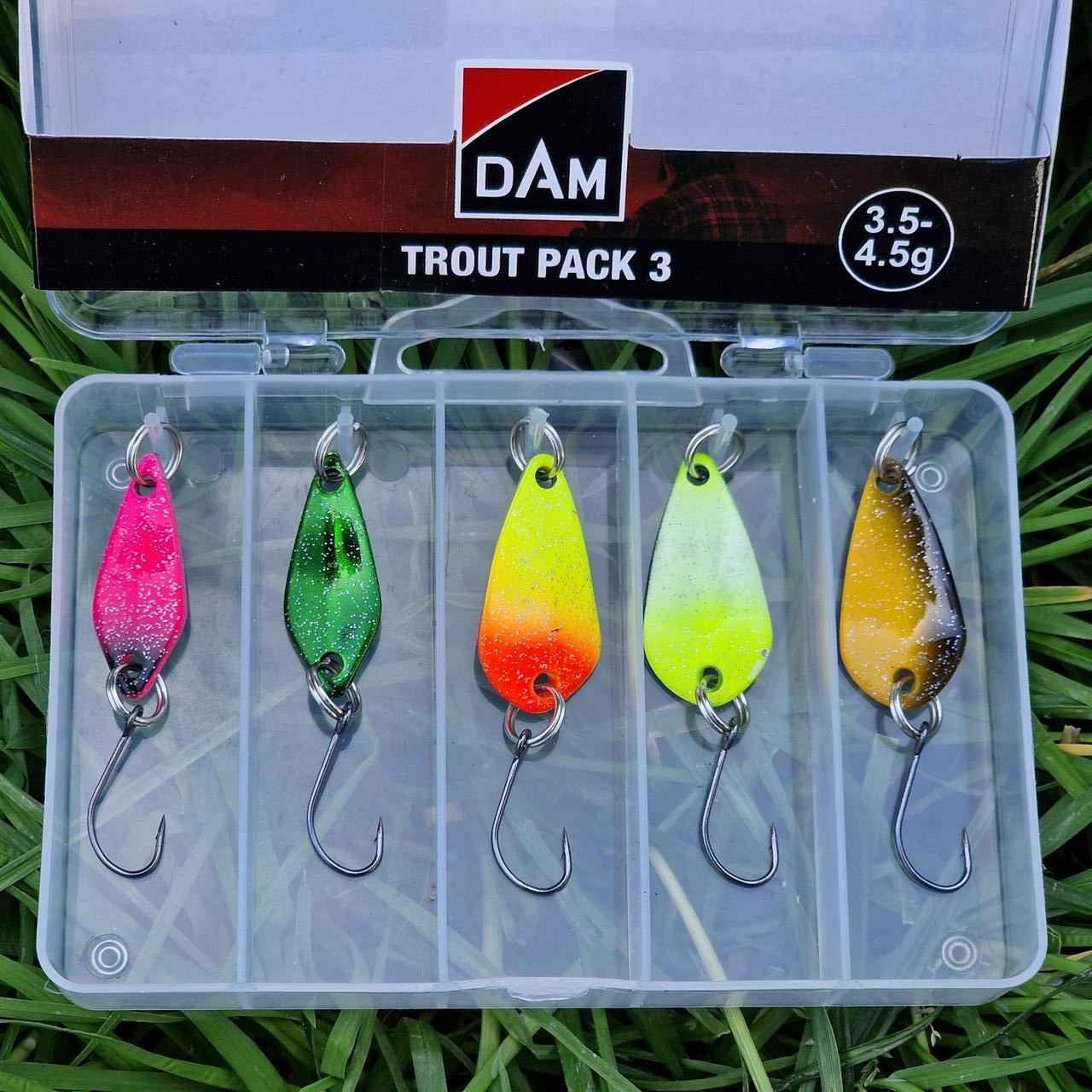 Набір блешень-колесалок DAM TROUT PACK 3 INC. BOX 3.5-4.5G