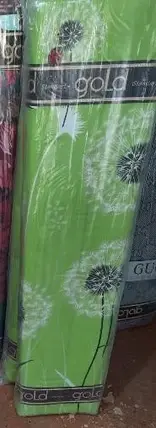 Яскрава салатова тканина 220м для постільної білизни Бязь Gold Lux 125 г з принтом кульбаби в рулоні 50 м Пакистан, фото 3