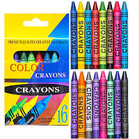 Восковые карандаши 16 цветов CRAYONS 2016A sl