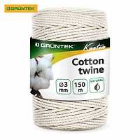 Шпагат коттоновий Gruntek Cotton twine 3 мм150 м