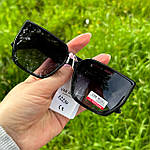 Чорні сонцезахисні окуляри з поляризованою лінзою, фото 4