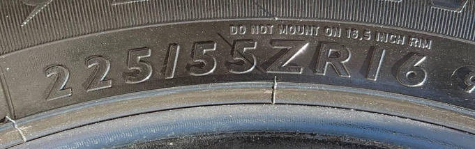 Шини б/у 225/55R16 DUNLOP SPORT MAXX TT (річні), фото 6