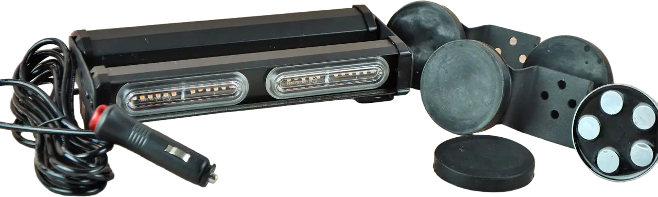 Светодиодный стробоскоп на магнитах 45 Вт 2 стороны, желтый свет, прикуриватель (23 см * 10 см * 5 см) 12-24 В, фото 1