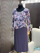 Неймовірна жіноча сукня, тканина "Трикотаж Масло" 54, 56, 58, 60, 62 розмір 54