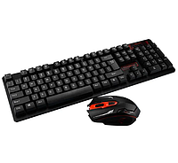 Клавиатура и мышка беспроводная keyboard HK-6500 KZ (рус/англ) | клавіатура + мишка (Гарантия 12 мес)
