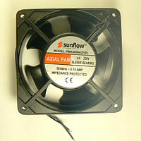 FD12038H220 вентилятор ~220v 0.14a 120×120×38mm SunFlow подшипник скольжения есть 3 шт по цене 255 за 1 шт