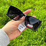 Чорні сонцезахисні окуляри з поляризованою лінзою, фото 4