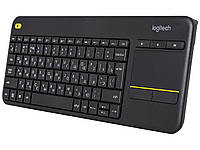 Клавиатура беспроводная с сенсорной панелью Logitech K400 Plus dark | клавіатура сенсорна (Гарантия 12 мес)