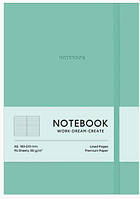 Блокнот А5, 96 страниц в линейку, мягкая обложка A5-7127L turquoise Школярик