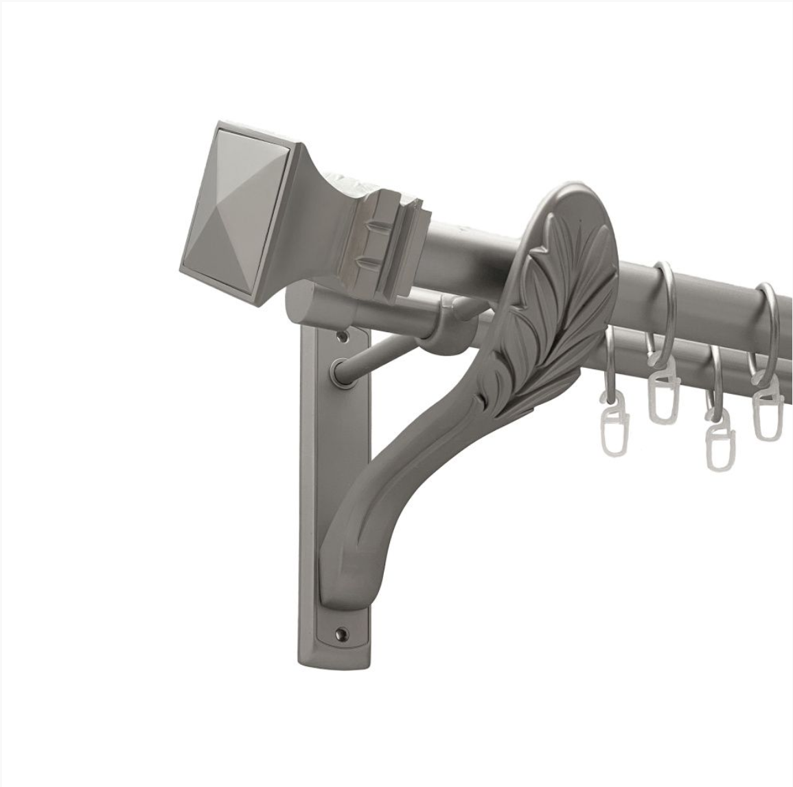 Карниз кований для штор подвійний сатин ретро Башня 25мм х 16мм діаметр твістер кручена комплект, фото 1