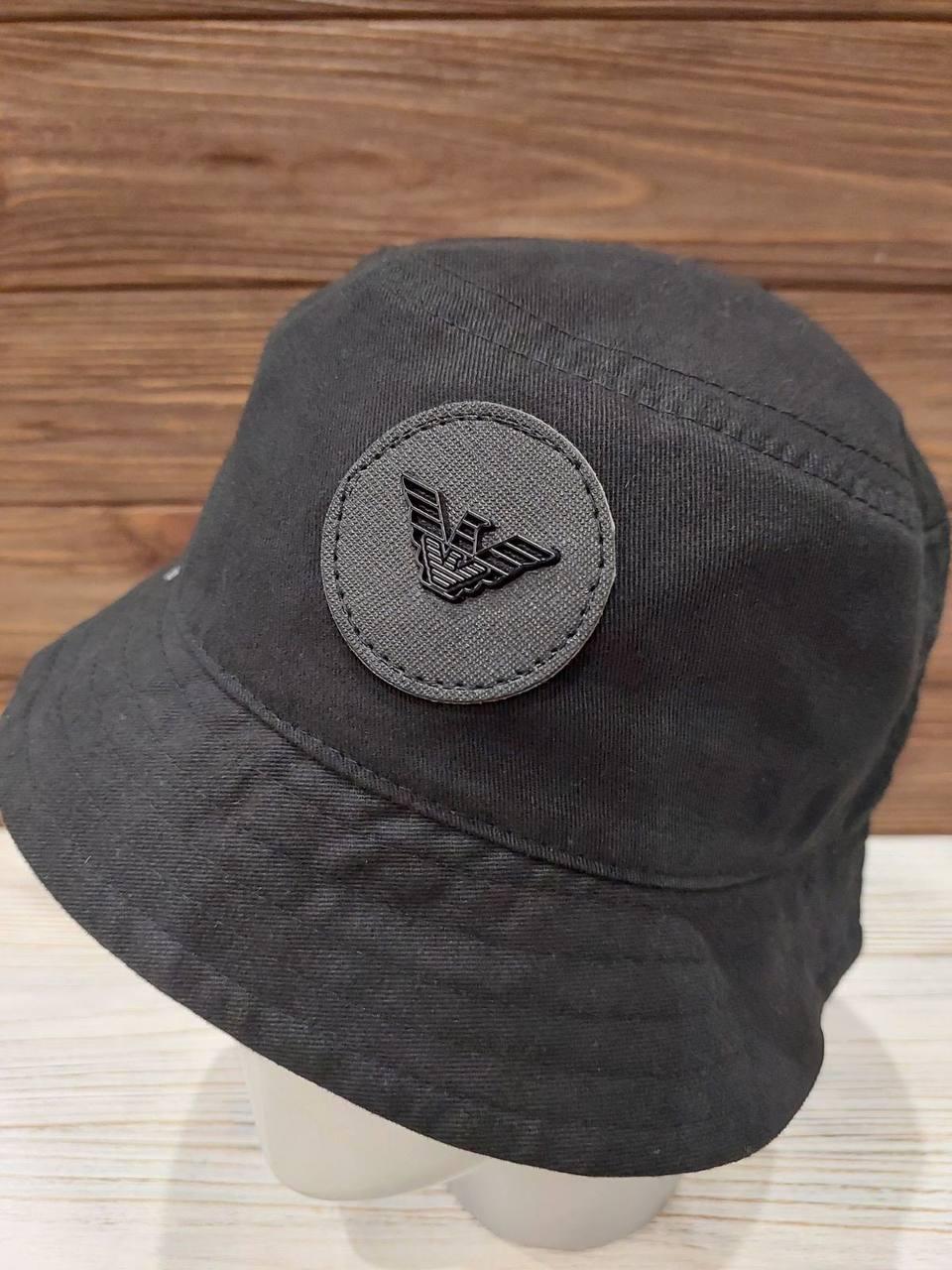 Літня панама Унісекс з об'ємною нашивкою на кожен день (Розмір 58), Чорна