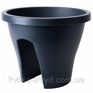 Вазон "Женева" з кріпленням на перила (граніт) 29*23,5, фото 1