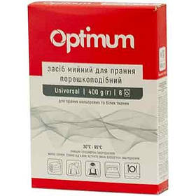 Порошок пральний 400г к/к Universal (14шт/ящ) OPTIMUM 4332, 7715