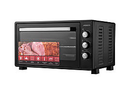 ARDESTO Електропіч 1700Вт, 48л, хром.тени, таймер, підсвічув., вертел, чорний
