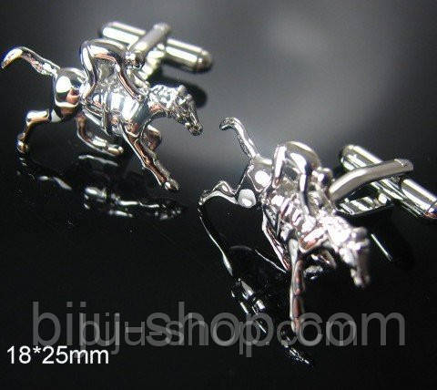 Оригінальні запонки "Конні бігу", запонки стрибки, фото 1