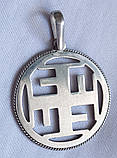 Ратиборець слов'янський оберіг з срібла 925-ої проби, фото 2