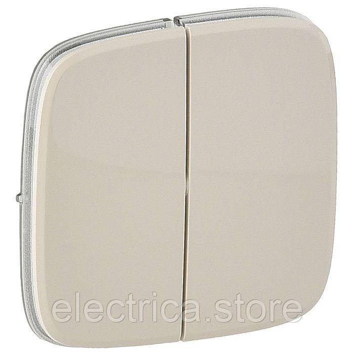 Клавіша подвійна Valena ALLURE слонова кістка 755026, фото 1