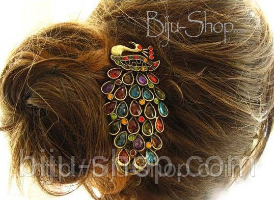 Заколка Павлин, фото 1