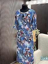 Неймовірна жіноча сукня, тканина "Трикотаж Масло" 56, 60, 62 розмір 56