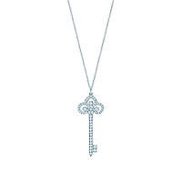 Серебряная подвеска Fleur de Lis Key Tiffany & Co Тиффани