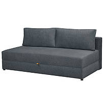 Розкладний прямий диван без підлокітників із подушками Вест єврокнижка Amely