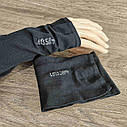 Мітенки тонкі (рукавички без пальців) Чорні, фото 5