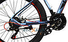 Велосипед 27,5/quot; Virage FATT AM DD EF500 (рама 18/quot;) сіро-червоний з помаранчевим глянець, фото 4