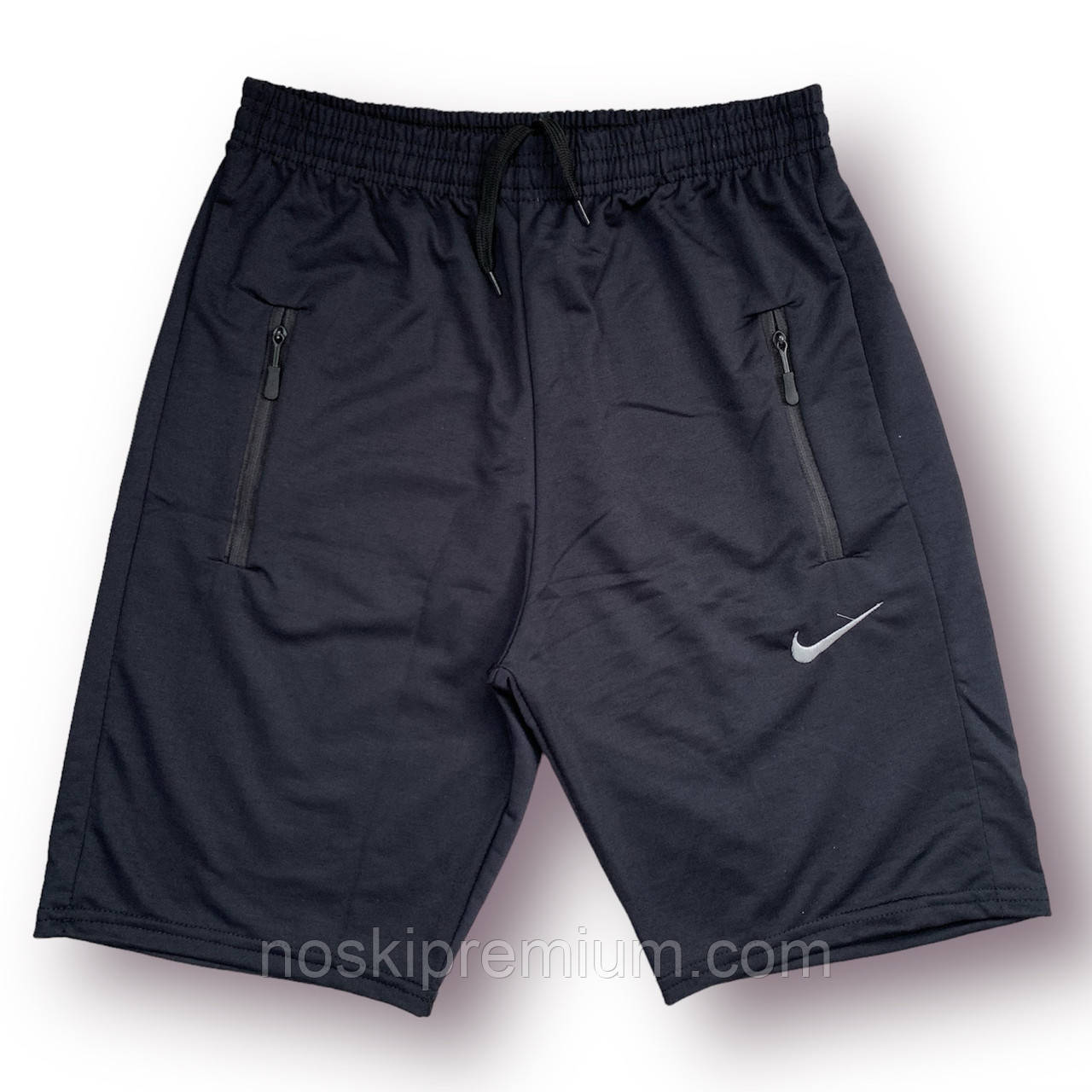 Шорти чоловічі спортивні двонитка Nike, розміри 46-54, темно-сині, 013202