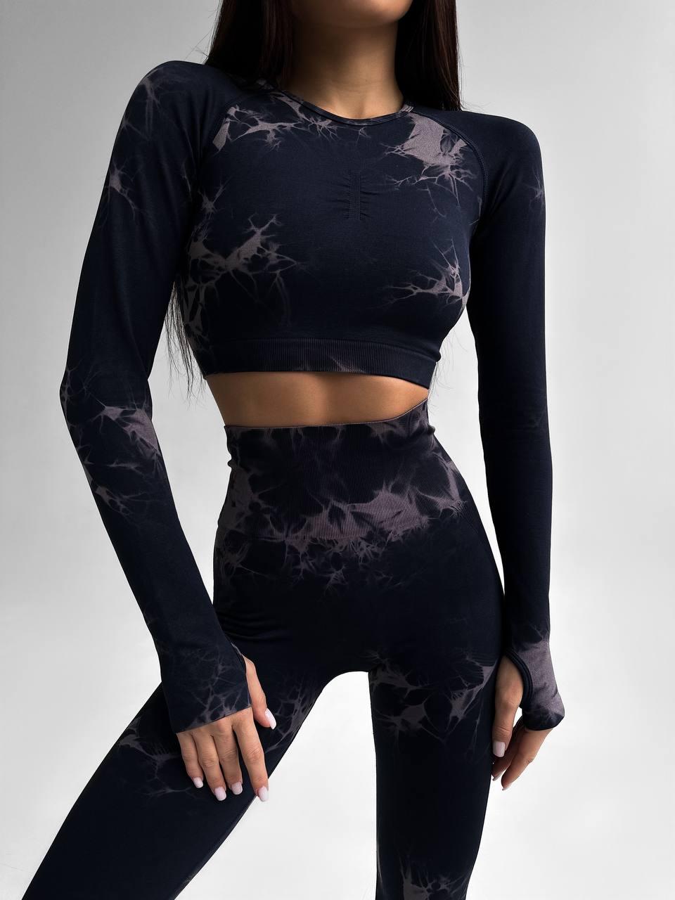 Одяг для фітнесу і танців. Костюм для тренування. Комплект топ і лосини., фото 1