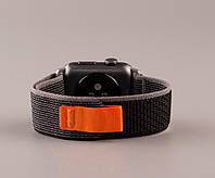 Ремешок Apple Watch Nylon размер 38/40/41 мм черный/серый (реминець эпл вотч)