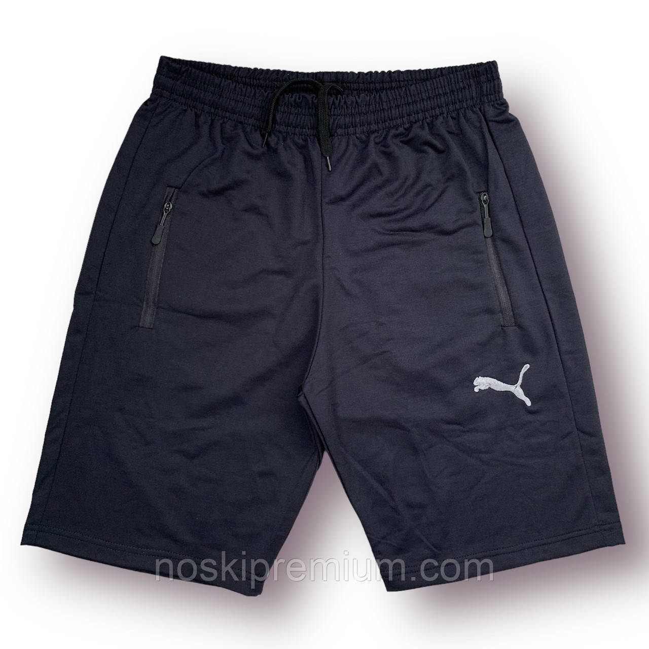 Шорти чоловічі спортивні двонитка Puma, розміри 46-54, темно-сині, 013212