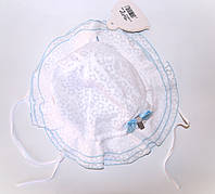 Шляпка-панамка для девочки на завязках "Белое очарование", Jamiks, 44 см, 48 см