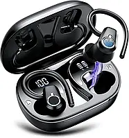 Бездротові навушники для спорту Bluetooth 5.3 Poounur H9 True Wireless Earbuds 50 годин відтворення