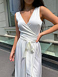 Шовкове плаття максі на запах без рукава (р. S-L) 17035686, фото 2
