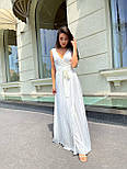 Шовкове плаття максі на запах без рукава (р. S-L) 17035686, фото 10