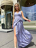 Шовкове плаття максі на запах без рукава (р. S-L) 17035686, фото 8
