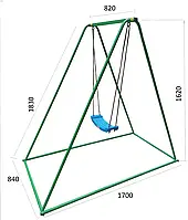 Качели детские переносные одноместные с двумя вариантами сидений 2 в 1