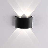 Светодиодный светильник фасадный H-Fen LINZA FOUR 4W черный 4000K