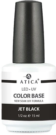 Color Base Atica Gel Jet Black (soak off) 15 мл