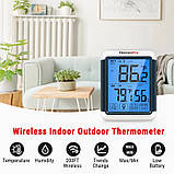 Термогігрометр ThermoPro TP-65S (-20 ~ +70°C; 10~99%; ±1.1°C; ±3%) з віддаленим датчиком температури до 60 м, фото 5