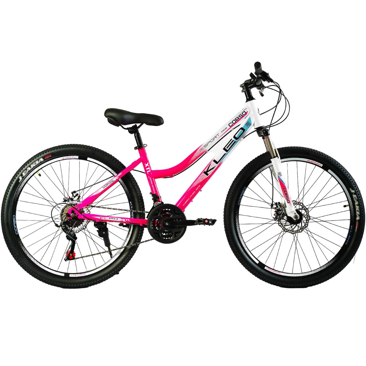 Велосипед спортивный Corso Kleo 26" рама 15" белый розовый KL-26191 - фото 1 - id-p2199797737