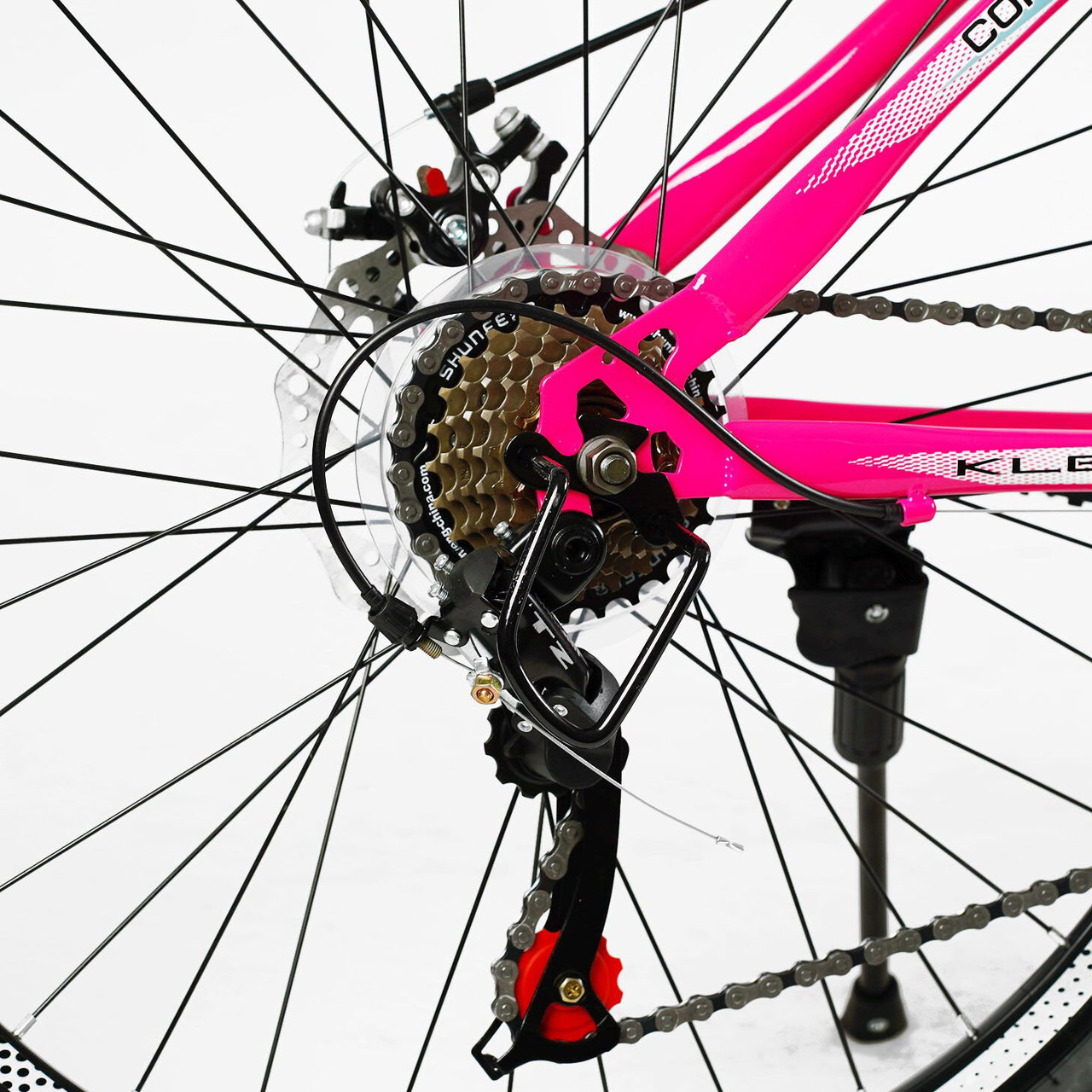 Велосипед спортивный Corso Kleo 26" рама 15" белый розовый KL-26191 - фото 6 - id-p2199797737