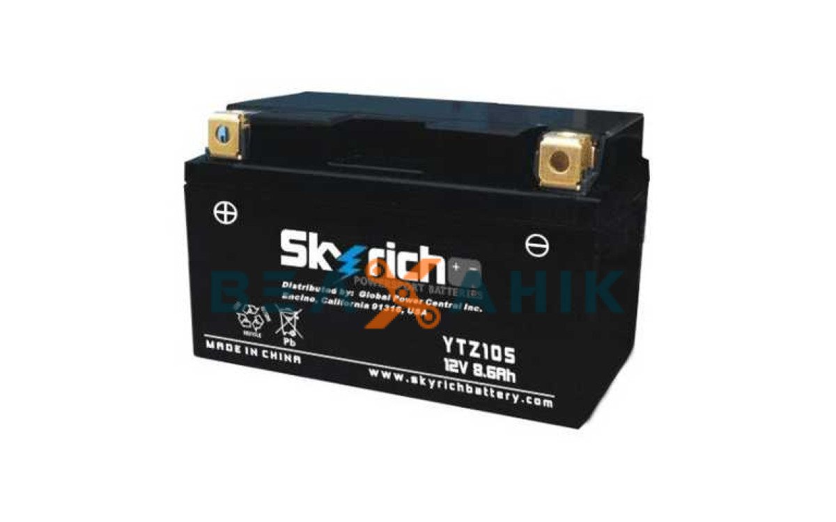 Акумулятор свинцево-кислотний 8,6Ah Skyrich YTZ10S-BS 12V