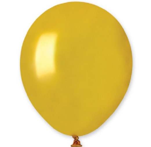 Кулька латексна 13 см КНР, пастель Золото